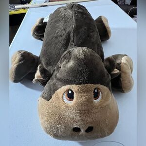 Stuffies Scout the Monkey Brown plush toy hidden pockets large stuffed pj bag